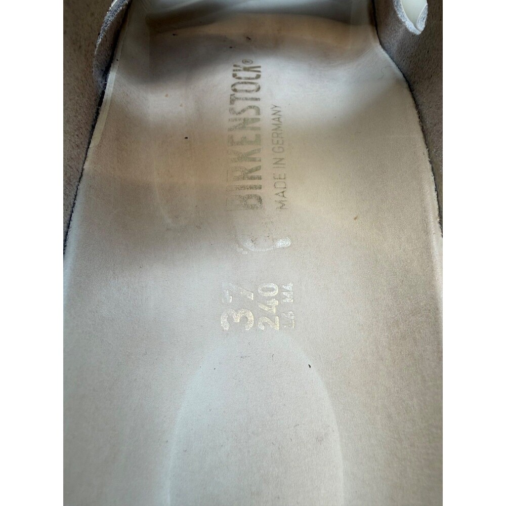 Birkenstock Arizona Big Buckle Patent Leather High Shine Ivory Sandal US 6 EU37 - Picture 9 of 9